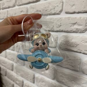 Шоколадна фігурка Ведмедик на літачку