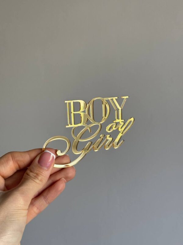 Топер акриловий Boy or girl