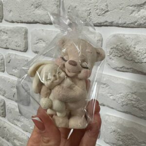 Шоколадна фігурка Ведмедик з зайчиком