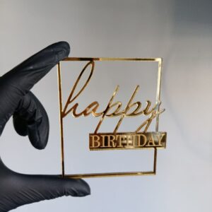 Топер Happy Birthday у рамці