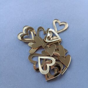 Набір акрилових міні топерів Сердечка