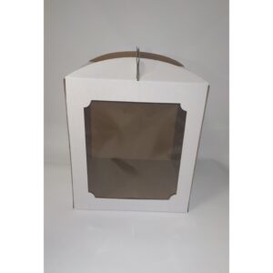 Коробка для торта з квадратним вікном, 280*280*300мм.