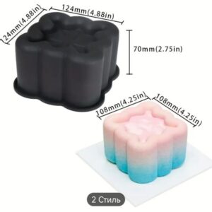 Силіконова форма для мусового бенто торта Квадрат