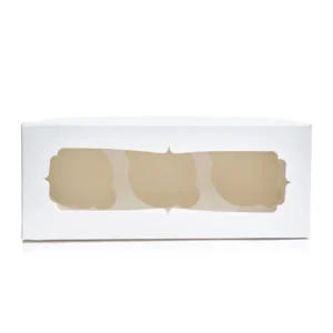 Коробка на 3 капкейки з віконцем, 230*90*90мм