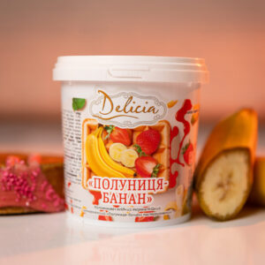 Джем термостабільний із шматочками фруктів «Полуниця-банан» 0.5кг