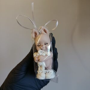 Шоколадна фігурка Зайчик з зайчиком