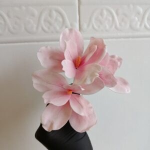 Магнолія рожева з вафельного паперу 1шт