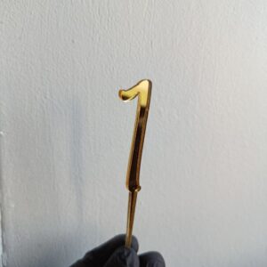 Цифра акрилова золота міні 1