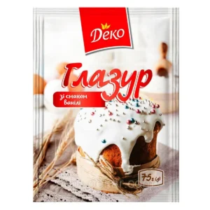Глазур зі смаком ванілі Деко 75г