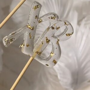 Льодяник з ізомальту “Літери ХВ” Золото 1шт