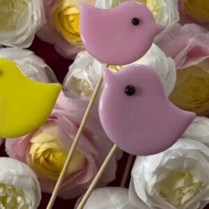 Льодяник з ізомальту “Курчатко” Рожеве